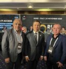 Kryetari Enver Krasniqi dhe sekretari Latif Demolli uruan Presidentin e ri të Boksit Botëror, Gennadiy Golovkin