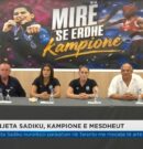 FBOXK ORGANIZOI KONFERENCË PËR MEDIA PËR NDER TË KAMPIONES MESDHETARE, DONJETA SADIKU