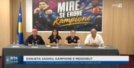 FBOXK ORGANIZOI KONFERENCË PËR MEDIA PËR NDER TË KAMPIONES MESDHETARE, DONJETA SADIKU